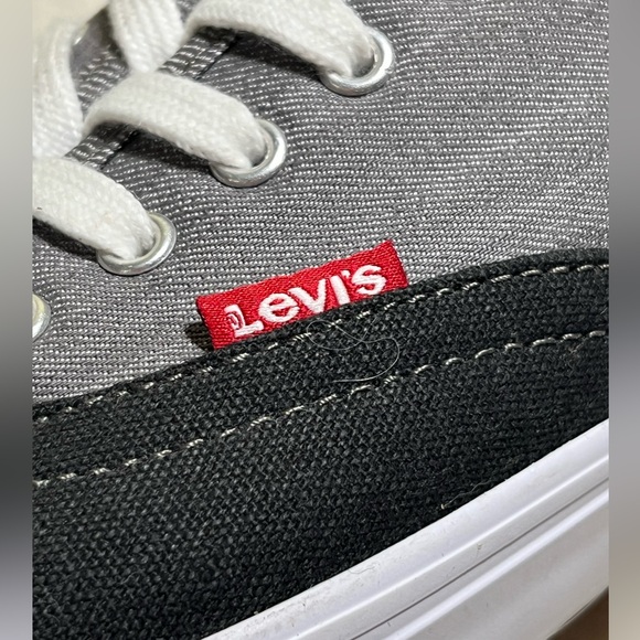 Levi’s Gray men’s Denim Canvas Shoes Sz 10 - Picture 5 of 8